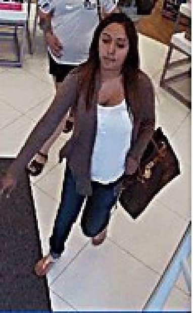 Photo of one woman suspected of stealing make up from the Carson City Ulta.