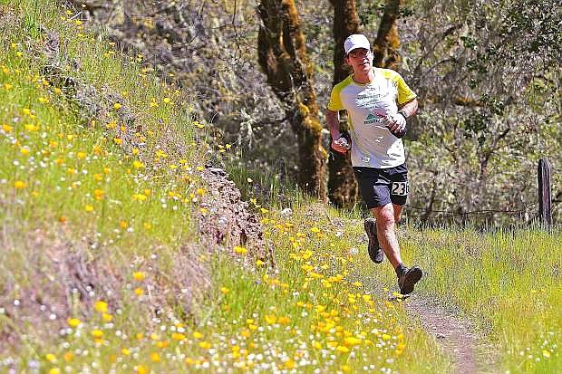 Jon Robinson, a 1997 Fallon grad, competes in the Lake Sonoma 50-mile race in 2012. Robinson has participated in numerous ultra-marathon races.