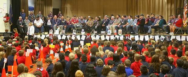 Nearly 80 veterans were honored Seeliger Elementary School&#039;s annual Veterans Day assembly on Tuesday. The veterans who attended are family or friends of the students at the school.