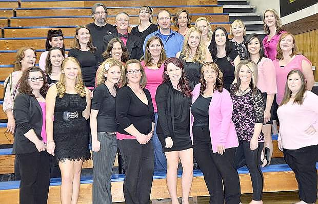 Western Nevada College nursing students and professer Debbie Ingraffia-Strong. The second annual Carson CIty &quot;Dancing with the Stars&quot; raised 14,000 for the students.