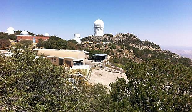 Shelby Brown and Lake Shank worked actively with scientists collecting data at the Kitt Peak National Observatory in Arizona.