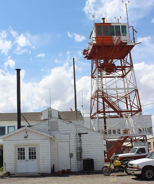 The air TRAFFIC control tower at the Wendover Field was built in the 1940s.