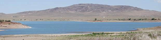 The lack of precipitation in the Sierra Nevada Mountains will result in less water flowing into Lahontan Reservoir.