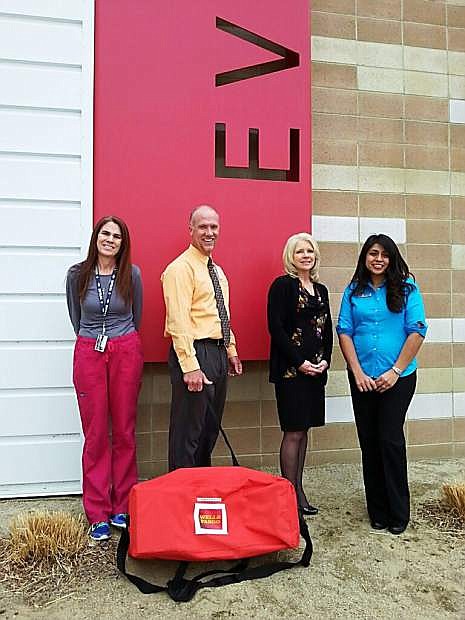 Wells Fargo and the American Heart Association donated a CPR kit to the students of Eagle Valley Middle School.