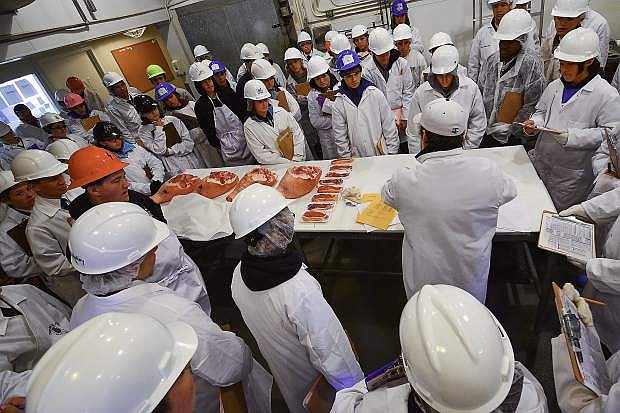 2014 Meat judging contest, with 72 students participating.