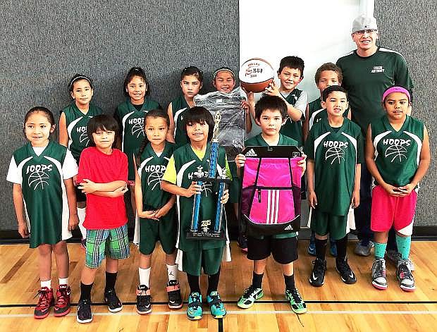 The Stillwater Hoops first- through third-grade basketball team won its division at Fallon Shoot-Out Co-ed Basketball Tournament last weekend.