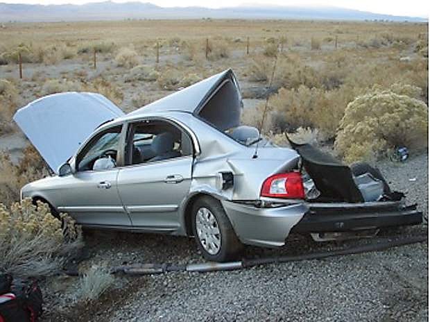 Two motorists including a man from Fallon were injured Nevada Day morning in Mineral County.
