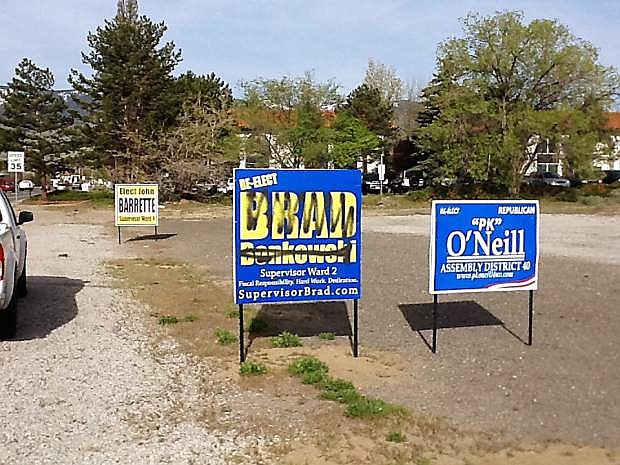 Campaign signs for Brad Bonkowski have been vandalized.