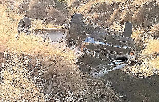 A one-vehicle rollover on Lone Tree Lane injured a driver Wednesday afternoon.She was treated and released. The Nevada Highway Patrol is handling the investigation report.