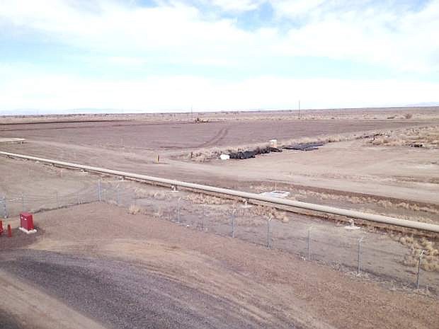 This is the site of Enel Green Power&#039;s Stillwater Solar Geothermal Hybrid Project construction site of its solar thermodynamic facility