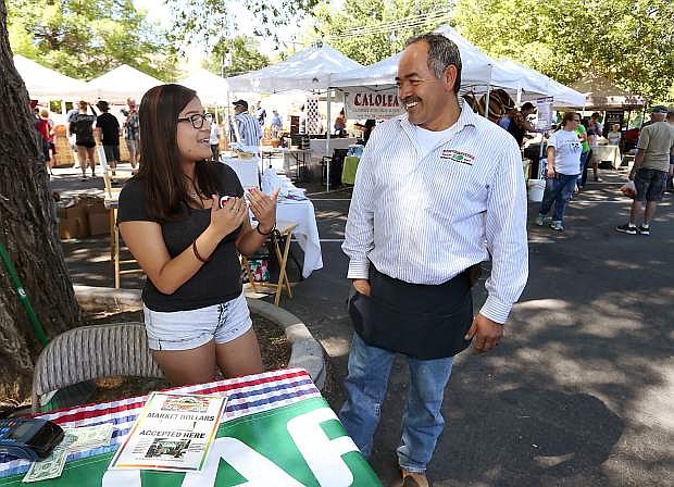 A new program allows people to use SNAP tokens to make purchases at the Farmers Market in Carson City.