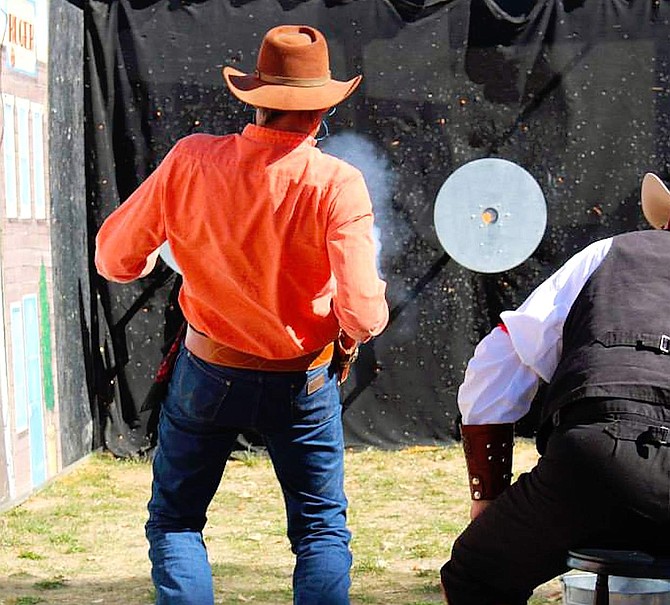 The Fastest Gun Alive World Championship is this weekend at the Churchill County Fairgrounds. The annual event organized by the Cowboy Fast Draw Association moved from Deadwood, North Dakota, to Fallon in 2008.