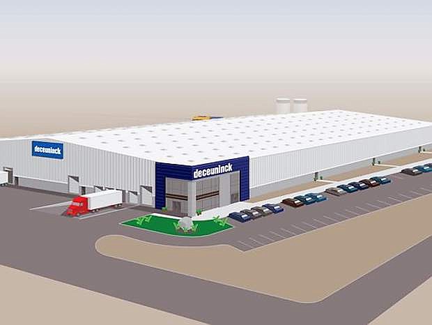 Deceuninck North America broke ground for a new facility that will include extrusion, manufacturing support, offices and a warehous.