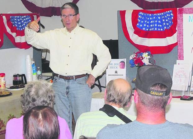 Dr. Joe Heck visited three communities in Northern Nevada, including Fernley, on Monday.