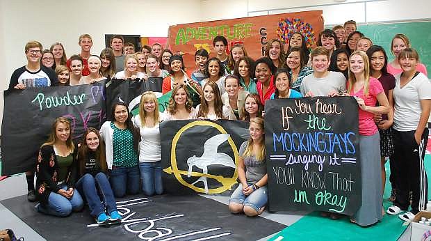 Student Council memebrs at Churchill County High School have been busy this week making signs and preparing for homecoming, which starts Monday.