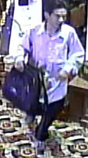 The suspect in Monday&#039;s Carson Nugget robbery.