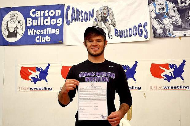 Brady O&#039;Keefe signed a letter-of-intent with Kansas Wesleyan where he will compete in wrestling.