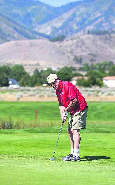 The Carson City Kiwanis will host the second annual Pancreatic Cancer Awareness Day,  featuring a 5K walk/run, bench press competition and golf tournament, on Sept. 19 at Empire Ranch Golf Course. Steve Alcalay, who will compete in the tournament, is seen during a recent round of golf at Silver Oak Golf Course.