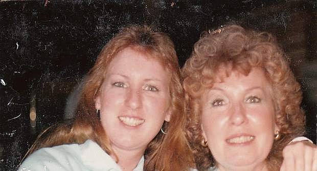 Georgia Marshall, left, poses with her duaghter, Linda Tompkins in this 1992 photo, which was taken several months before Tompkins was murdered.