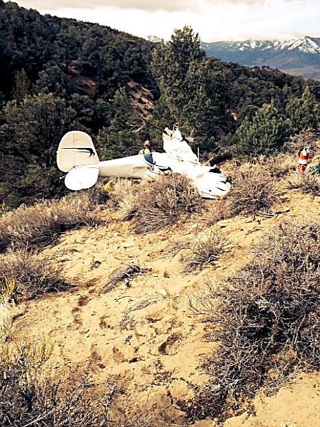 A plane that crashed east of Carson City, which was found on Sunday.