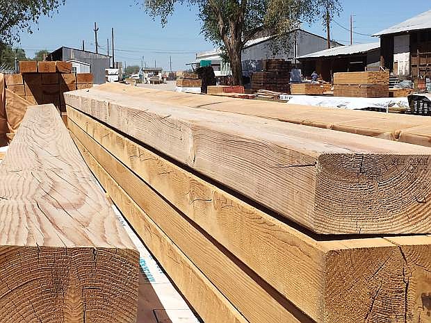 A taxable sales category showing a huge increase in January came in Building Supplies as shown by the lumber supply at Kent&#039;s.