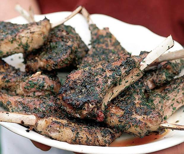 Frenched lamb rib chops by David Theiss.