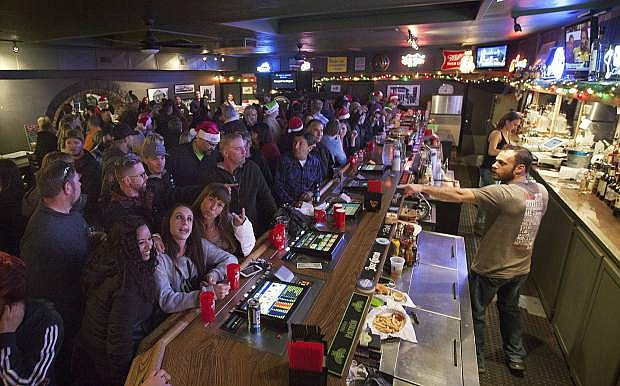 Westside Pour House was one of more than 20 downtown businesses participating in the annual Holiday Crawl 2016 on Dec. 3 in Carson City. The event raises money for the Holiday With a Hero shopping day for underprivileged local kids.