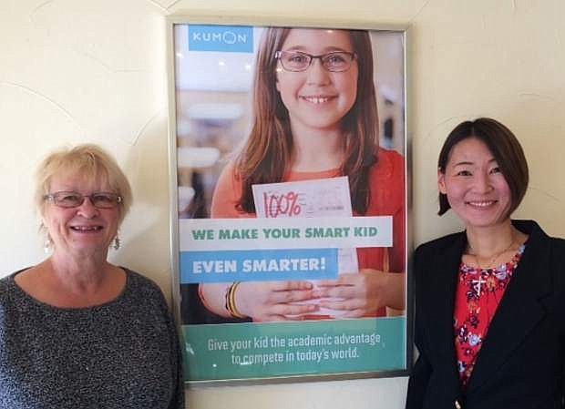 Judy Haar, left, of SCORE, and Kay Ko, founder of the Kumon Math &amp; Reading Center, an after-school math and reading program based in Reno.
