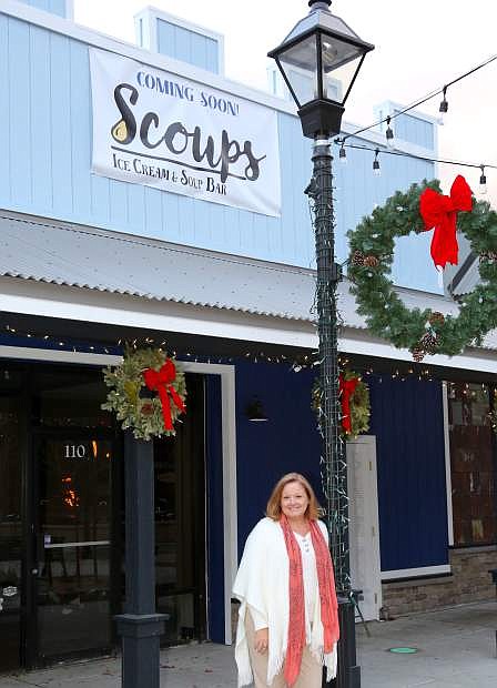 Kimberly Landry will soon be opening Scoups Ice Cream &amp; Soup Bar in McFadden Plaza.