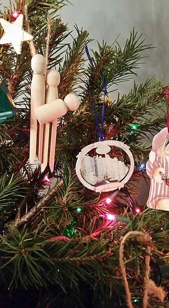 Amanda Hammon Lonsberry&#039;s Christmas tree features ornaments from Carosn City in her Mount Morris, N.Y., home.