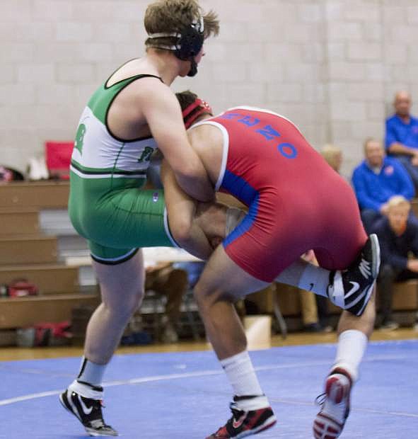 Fallon&#039;s Matt Goings, who&#039;s wrestling against Reno in Wednesday&#039;s scrimmage, will defend his state title this year.