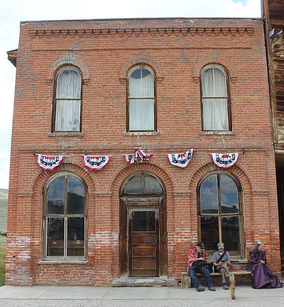 The DeChambeau Hotel on the western edge of Bodie incurred brick damage to at least one wall.