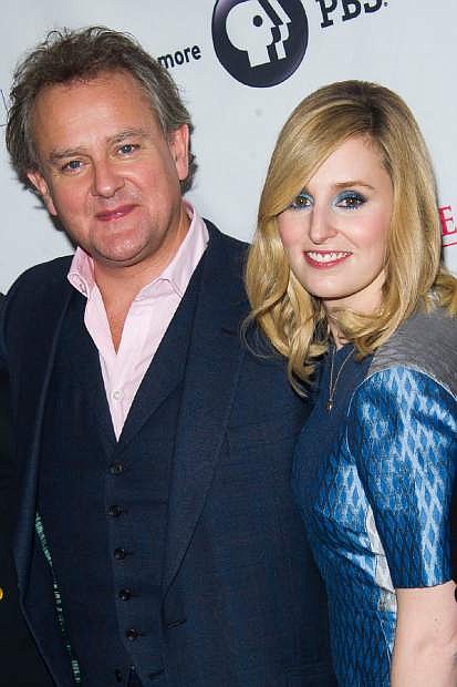Hugh Bonneville and Laura Carmichael attend the &quot;Downton Abbey&quot; Season 5 cast photo call on Monday, Dec. 8, 2014 in New York. (Photo by Charles Sykes/Invision/AP)