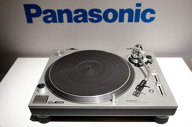 Panasonic&#039;s direct drive Hi-Fi turntable is on display during a news conference at CES International Wednesday, Jan. 4, 2017, in Las Vegas. (AP Photo/Jae C. Hong)