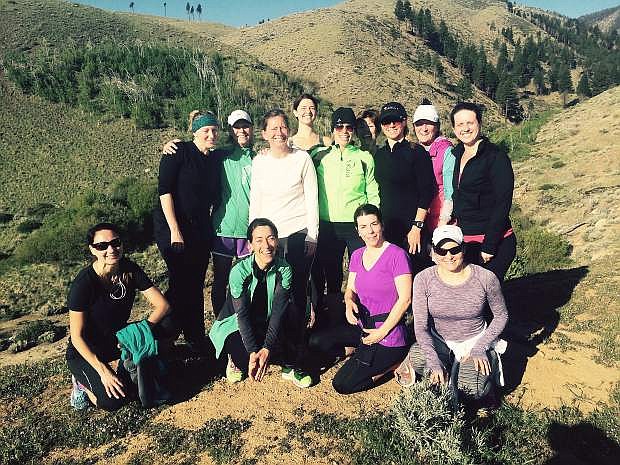 Women from Kaia FIT ran the Ash to Kings trail in Carson City on May 2.