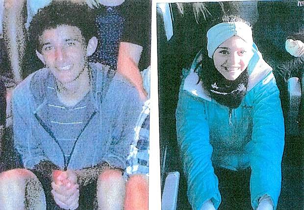 Thomas Wagstaff and Kadyn Julia Gianisd were last seen on foot at the Tahoe City Transit Center on Sunday.