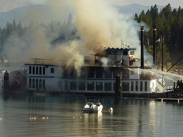 Dismantling of the Tahoe Queen began on Jan. 9 after officials deemed it unsalvageable from the fire in the summer.