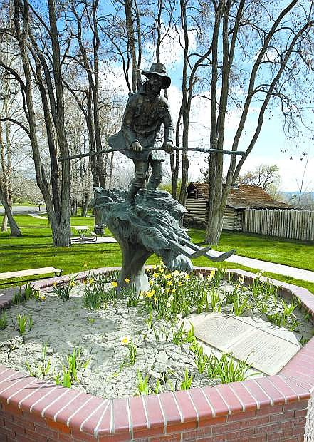 A portion of the proceeds from the March 7 event will go toward upkeep of the Snowshoe Thompson statue at Mormon Station State Historic Park.