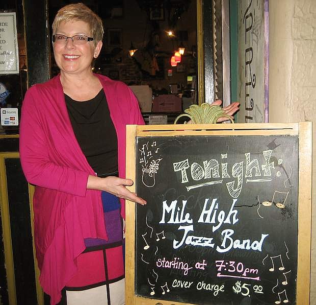 Cindee LeVal is singing with Mile High Jazz Band Tuesday, April 12 at Carson City Comma Coffee.