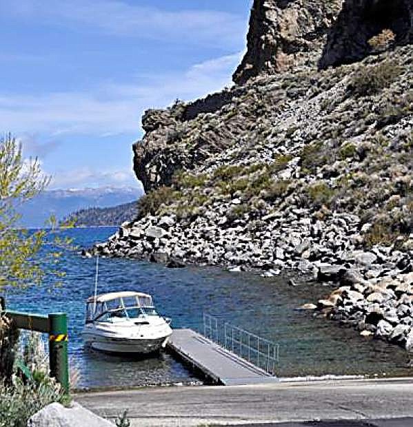 The boat ramp at Cave Rock is undergoing maintenance on Wednesday, when access will be closed to the public.
