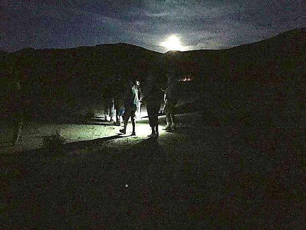 Attendees of a hike July 31 in Washoe Valley will traverse sand dunes under a blue moon, the second full moon in July.