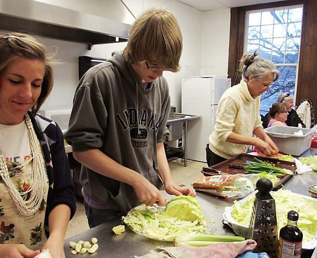 A free cooking class with dietitian Kim Mason is held on the third Monday of the month at Dayton Community Center.