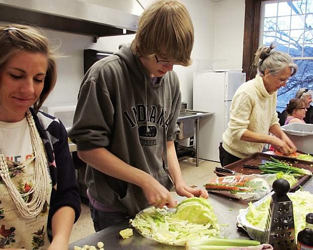 Free cooking demonstrations and dinner are offered monthly at Dayton Valley Community Center.