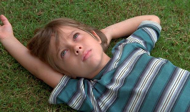 This image released by IFC Films shows Ellar Coltrane at age six in a scene from the film,&quot;Boyhood.&quot;  (AP Photo/IFC Films)