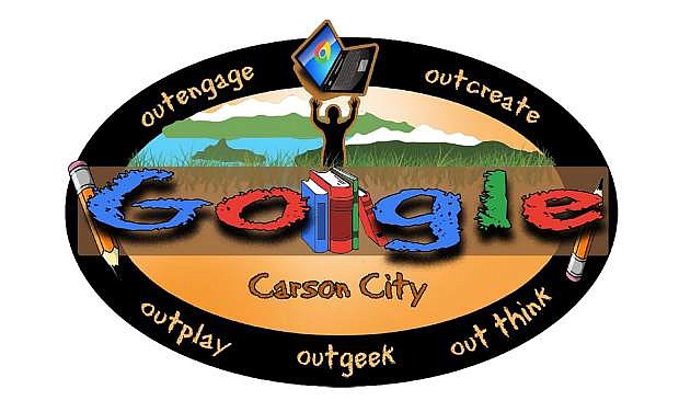 Jose Conchas, a Carson High School Career and Technical Education graphic design student, designed this logo for the Google G-Suite Summit hosted by Carson City School District.
