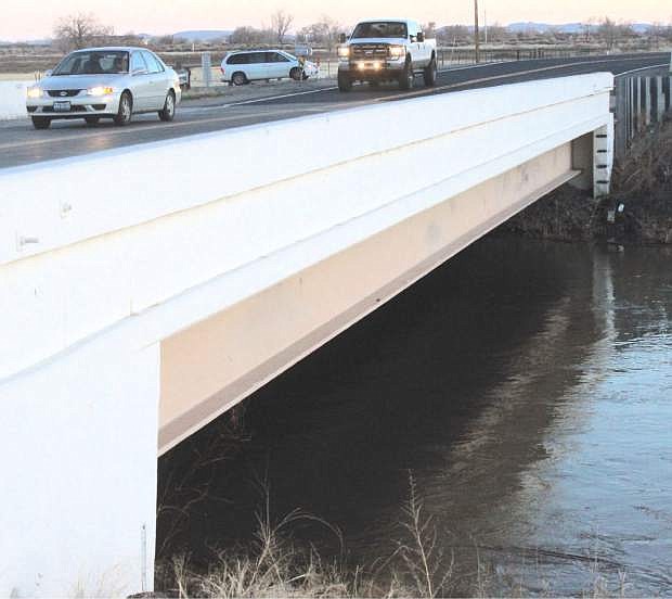 The Churchil County Commission declared a state of emergency today in order to access state resources if flooding becomes an issue in the Lahontan Valley this spring. This bridge crosses the Carson River on U.S.Highway 95 North.