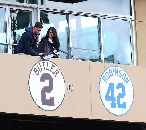 The Reno Aces unveil ex-manager Brett Butler&#039;s newly retired jersey number on Tuesday.