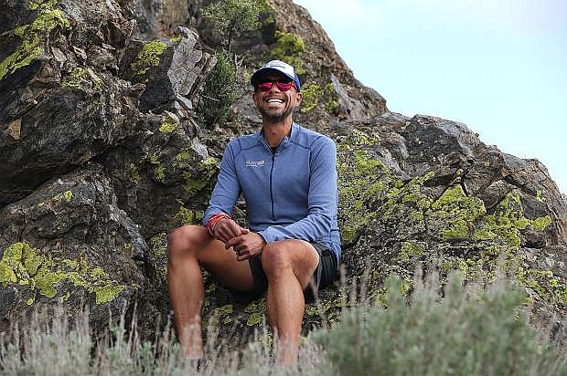 EJ Maldonado, co-race director of the Escape From Prison Hill running series, started running four years ago as a way to lose weight. Now, 130 pounds lighter, he runs trails throughout Carson City. Photo by Cathleen Allison/Nevada Photo Source