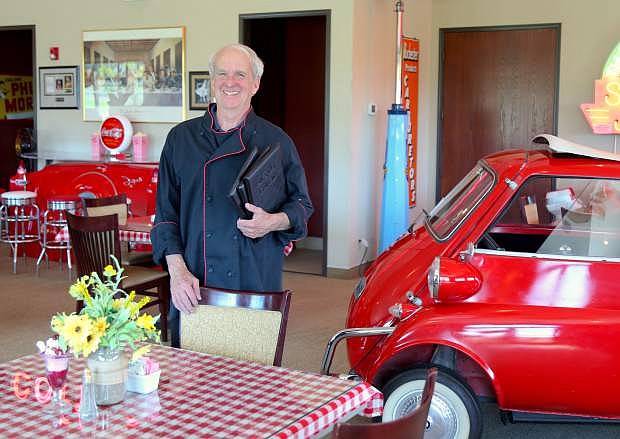 Mitchell Tufts is the executive chef at the new 50&#039;s-themed Cadillac Cafe located at the Silver Oaks Golf Course.
