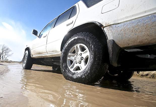 Flooded roadways persist in and around Carson City, Storey and Lyon counties.